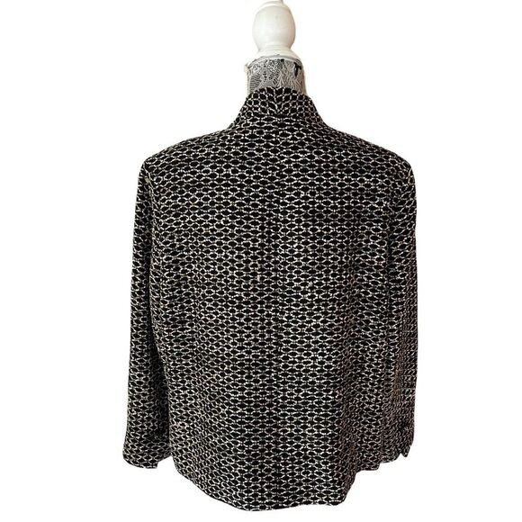 Vintage Austin Reed Patterned & Textured Silk Blend Blazer - Picture 3 of 11